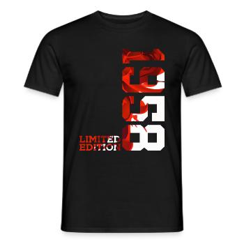 68. GEBURTSTAG 68 JAHRE LIMITED EDITION 1958 - Männer T-Shirt - Schwarz - Vorne - AI Model Male 178 light (178cm)