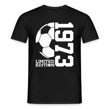 ÉDITION LIMITÉE FOOTBALL 1973 53E ANNIVERSAIRE - T-shirt homme - noir - Devant - AI Model Male 178 light (178cm)