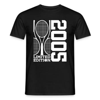 ÉDITION LIMITÉE 2005 TENNIS 21E ANNIVERSAIRE - T-shirt homme - noir - Devant - AI Model Male 178 light (178cm)