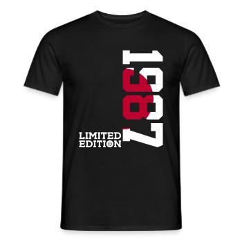 LIMITED EDITION 1987 JAPAN 39TH BIRTHDAY - Men's T-Shirt - black - Front - AI Model Male 178 light (178cm)
