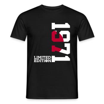LIMITED EDITION 1971 JAPAN 55. GEBURTSTAG - Männer T-Shirt - Schwarz - Vorne - AI Model Male 178 light (178cm)