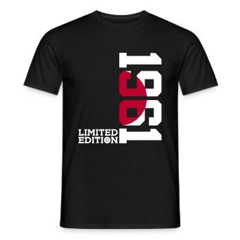 LIMITED EDITION 1961 JAPAN 65. GEBURTSTAG - Männer T-Shirt - Schwarz - Vorne - AI Model Male 178 light (178cm)