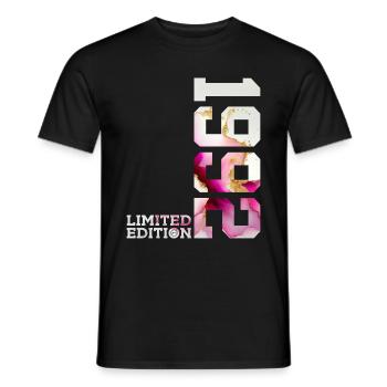 34. GEBURTSTAG 34 JAHRE LIMITED EDITION 1992 - Männer T-Shirt - Schwarz - Vorne - AI Model Male 178 light (178cm)
