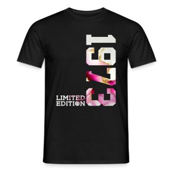 53. GEBURTSTAG 53 JAHRE LIMITED EDITION 1973 - Männer T-Shirt - Schwarz - Vorne - AI Model Male 178 light (178cm)