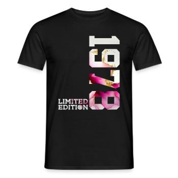 48TH BIRTHDAY 48 YEARS LIMITED EDITION 1978 - Men's T-Shirt - black - Front - AI Model Male 178 light (178cm)