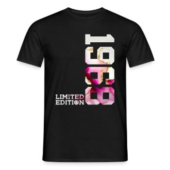58TH BIRTHDAY 58 YEARS LIMITED EDITION 1968 - Men's T-Shirt - black - Front - AI Model Male 178 light (178cm)
