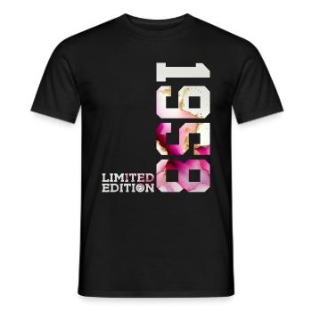 68. GEBURTSTAG 68 JAHRE LIMITED EDITION 1958 - Männer T-Shirt - Schwarz - Vorne - AI Model Male 178 light (178cm)