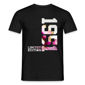 75TH BIRTHDAY 75TH ANNIVERSARY LIMITED EDITION 1951 - Men's T-Shirt - black - Front - AI Model Male 178 light (178cm)