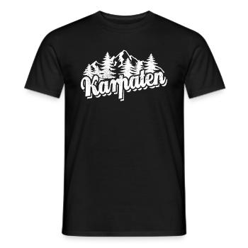 Karpaten - Wald und Berge Wandern Erholung - Männer T-Shirt - Schwarz - Vorne - AI Model Male 178 light (178cm)
