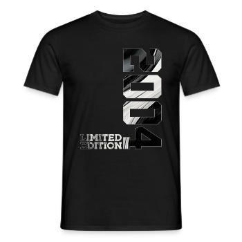 LIMITED EDITION 2004 22ND BIRTHDAY - Men's T-Shirt - black - Front - AI Model Male 178 light (178cm)
