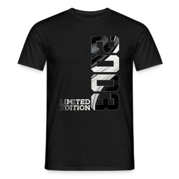 LIMITED EDITION 2003 23RD BIRTHDAY - Men's T-Shirt - black - Front - AI Model Male 178 light (178cm)