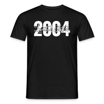 Limited Edition 2004 - Gift Birthday - Men's T-Shirt - black - Front - AI Model Male 178 light (178cm)