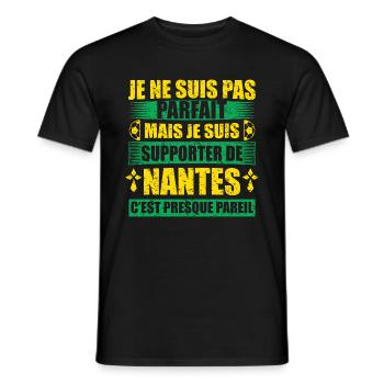 Cadeau drole pour les fans de nantes club - T-shirt homme - noir - Devant - AI Model Male 178 light (178cm)