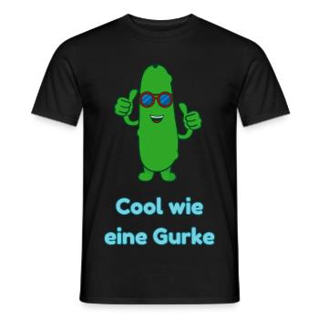 Cool wie eine Gurke - Männer T-Shirt - Schwarz - Vorne - AI Model Male 178 light (178cm)