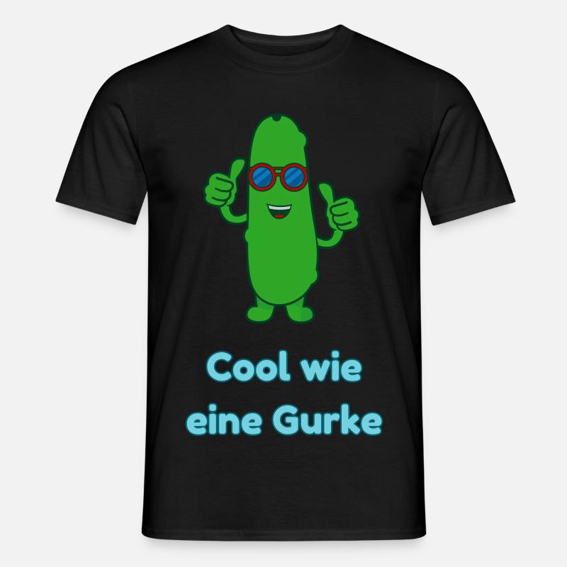 Cool wie eine Gurke - Männer T-Shirt - Schwarz