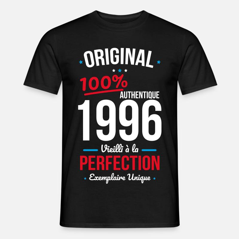 1996 – Original – Einzigartiges Exemplar - Männer T-Shirt - Schwarz