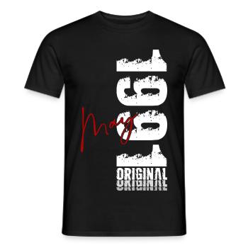 Cadeau du 35e anniversaire Original mai 1991 - T-shirt homme - noir - Devant - AI Model Male 178 light (178cm)