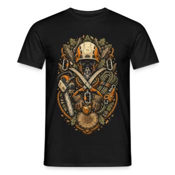 Arboristes Arboristes - T-shirt homme - noir - Devant - AI Model Male 178 light (178cm)