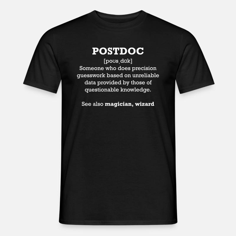 Postdoc - wizard - Männer T-Shirt - Schwarz