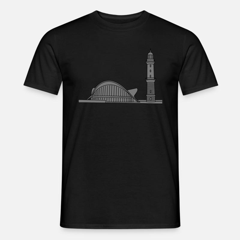 Leuchtturm Warnemünde 2 - Männer T-Shirt - undefined