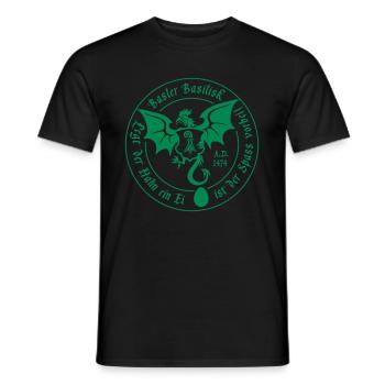 Basilisk Basel - Männer T-Shirt - Schwarz - Vorne - AI Model Male 178 light (178cm)