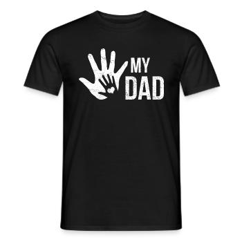Best Dad Love Dad Dad Father's Day Gift - Men's T-Shirt - black - Front - AI Model Male 178 light (178cm)