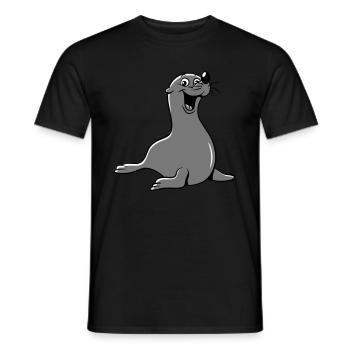 See funny - Men's T-Shirt - black - Front - AI Model Male 178 light (178cm)