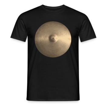 Ride cymbal drummer gift - Men's T-Shirt - black - Front - AI Model Male 178 light (178cm)
