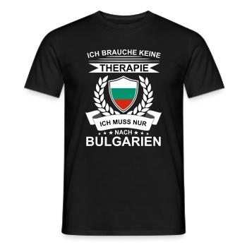 Bulgarien Flagge Balaton Urlaub Reise Spruch - Männer T-Shirt - Schwarz - Vorne - AI Model Male 178 light (178cm)