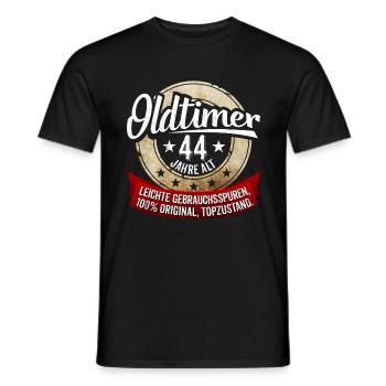 Zum 44. Geburtstag! - Männer T-Shirt - Schwarz - Vorne - AI Model Male 178 light (178cm)