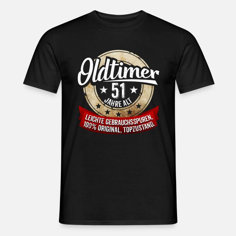Zum 51. Geburtstag! - Männer T-Shirt - Schwarz