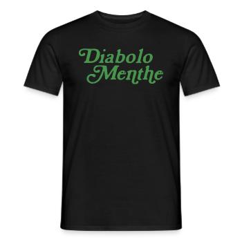 Diabolo menthe - T-shirt homme - noir - Devant - AI Model Male 178 light (178cm)
