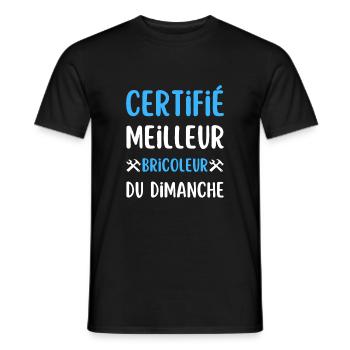 meilleur bricoleur cadeau homme humour - T-shirt homme - noir - Devant - AI Model Male 178 light (178cm)