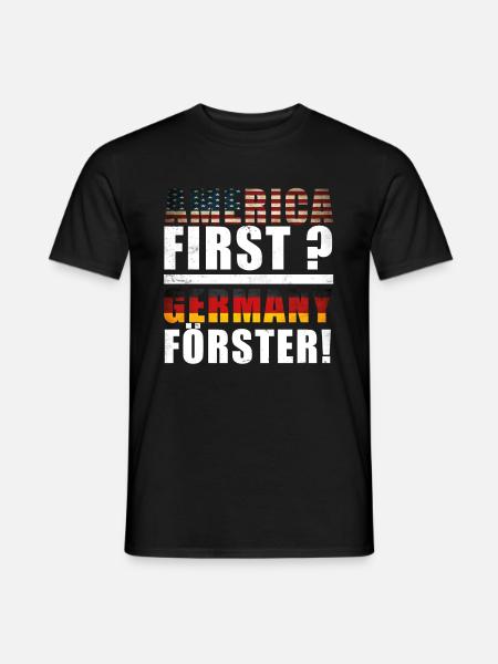 America First Germany - Männer T-Shirt - Schwarz