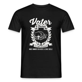 Vater Tochter Liebe - Männer T-Shirt - Schwarz - Vorne - AI Model Male 178 light (178cm)