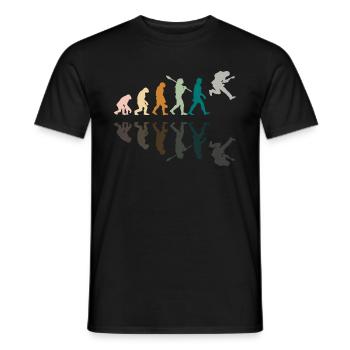Human Evolution Guitar Band Retro Vintage - T-shirt homme - noir - Devant - AI Model Male 178 light (178cm)