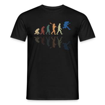 Human Evolution Guitar Band Retro Vintage - T-shirt homme - noir - Devant - AI Model Male 178 light (178cm)