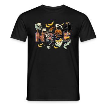 Nurse Halloween Costume - Männer T-Shirt - Schwarz - Vorne - AI Model Male 178 light (178cm)