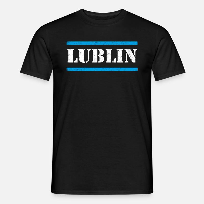 Lublin - Männer T-Shirt - Schwarz