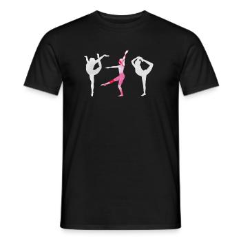 Gymnast, Yoga,Sports,Exercises,Dancing,Gymnastics - Men's T-Shirt - black - Front - AI Model Male 178 light (178cm)