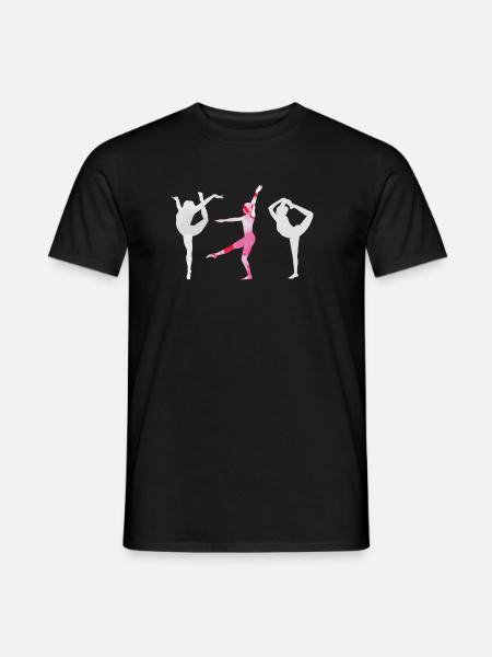 Gymnaste, Yoga,Sports,Exercices,Danse,Gymnastique - T-shirt homme - noir