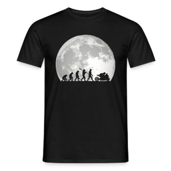 Moto Evolution Vintage Superbike Biker - T-shirt homme - noir - Devant - AI Model Male 178 light (178cm)