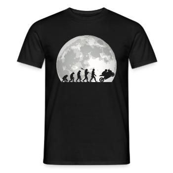 Moto Evolution Vintage Superbike Biker - T-shirt homme - noir - Devant - AI Model Male 178 light (178cm)
