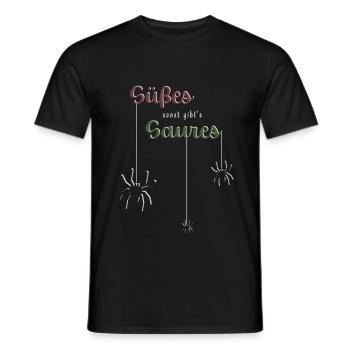 HALLOWEEN KONTRAST - Männer T-Shirt - Schwarz - Vorne - AI Model Male 178 light (178cm)