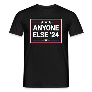 Anyone Else Election 2024 - Männer T-Shirt - Schwarz - Vorne - AI Model Male 178 light (178cm)