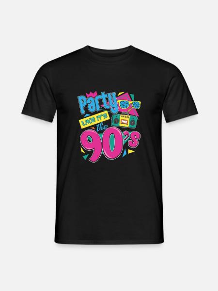 party like it's the 90s - Men's T-Shirt - black