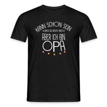 Opa - Männer T-Shirt - Schwarz - Vorne - AI Model Male 178 light (178cm)