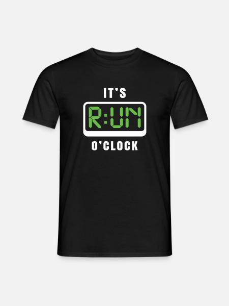 ITS RUN O CLOCK - Men's T-Shirt - black