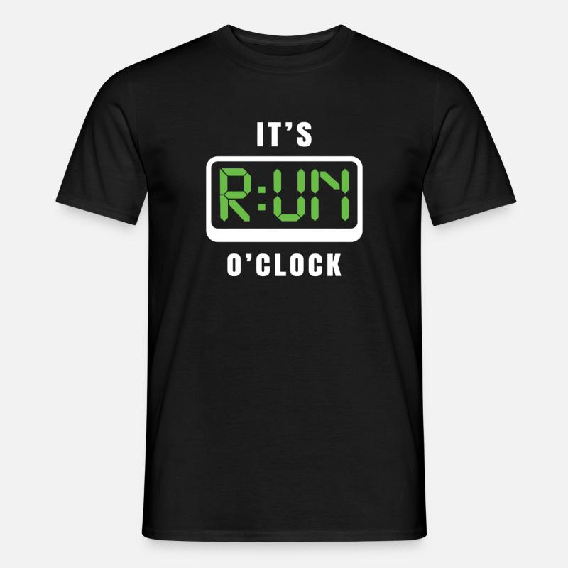 ITS RUN O CLOCK - Men's T-Shirt - black