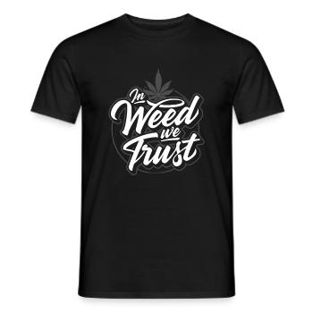 Lustiges Geschenk Cannabis Weed Marijuana Shirt - Männer T-Shirt - Schwarz - Vorne - AI Model Male 178 light (178cm)